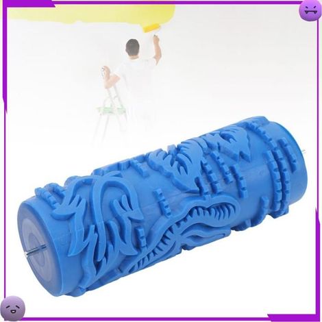 AUCUNE rouleau à motifs de 5 pouces Rouleau de Peinture à Motifs de 5 Pouces, Rouleau D'art de Texture Décorative parfum hydratant (1/5)