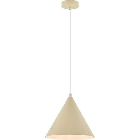 Suspension décorative 1xE27 23W IP20 – Métal beige (1/4)