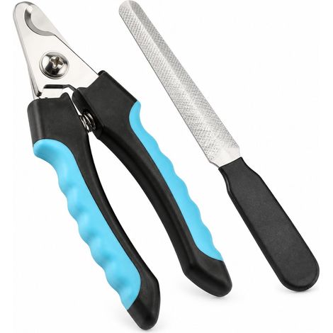 Coupe-ongles pour chiens, coupe-ongles pour chats, coupe-ongles avec entretoises, coupe-ongles pour animaux de compagnie avec limes à ongles, pour chiens et chats de grande, moyenne et petite taille (1/4)