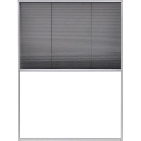 Moustiquaire plissée pour fenêtre Aluminium 60 x 80 cm (1/5)