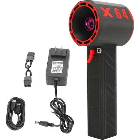 Verbesserter X64 Turbo-Luftbläser, 64-mm-Hochleistungs-Bürstenlosmotor, 11 Flügel, leistungsstark, US-Stecker. (1/5)