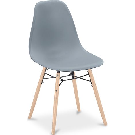 Silla de Comedor - Diseño Escandinavo - Patas de Madera - Skögur (1/5)