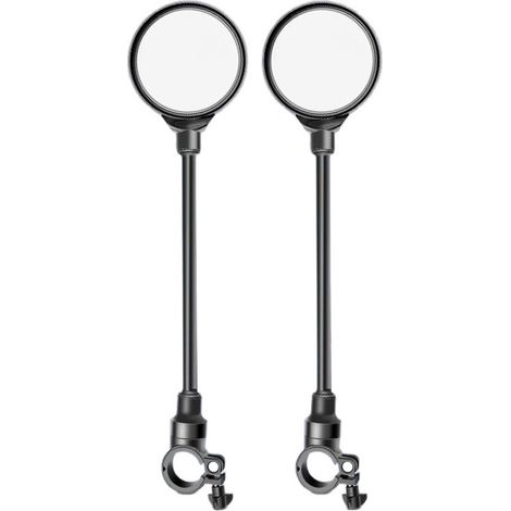 2 specchietti retrovisori per bicicletta, adatti per monopattini elettrici, specchietti da manubrio regolabili a 360°, adatti per manubri con diametro di 22–32 mm. (1/4)