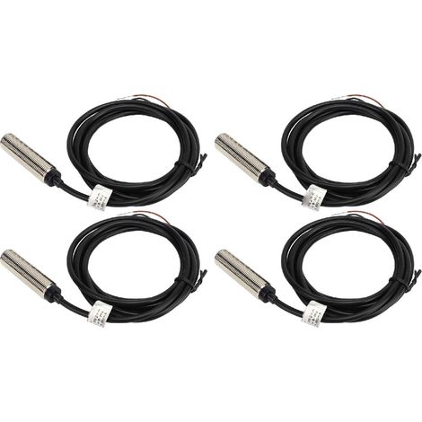 BERM induktiver Näherungssensor, 4 Stück, 4-adriger NPN-Öffner/Schließer-Schalter, 12 mm Durchmesser, 2 mm Erfassungsbereich, 6–36 V DC (1/5)