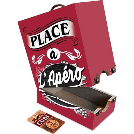Cache-cubi en bois Place à l'apéro (1/2)