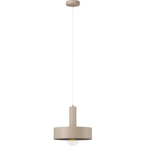 Suspension moderne beige à abat-jour rond 1xE27 15W VITRUM Sigma Lighting (1/2)