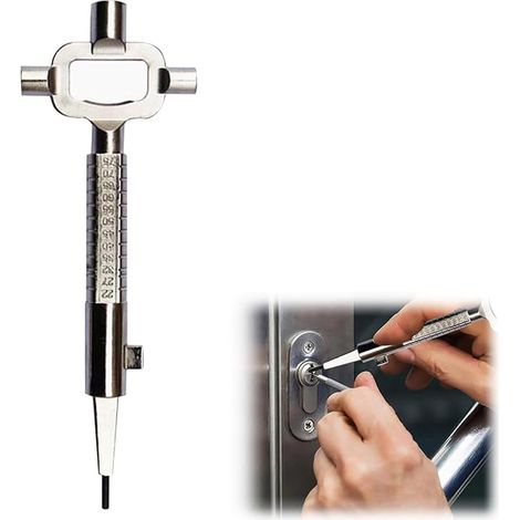 Construction Key, Universal Metal Architect Anti-Corrosion Zinc Alloy Square 6/7/8 mm (1/4)