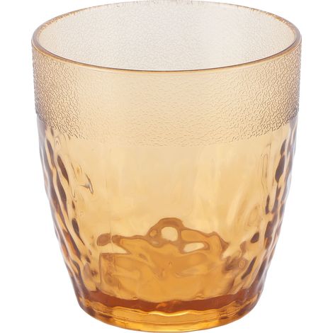 Gobelet à eau en acrylique transparent, chope à bière en polycarbonate, verre anti-chute pour restaurants, bars, fêtes et famille (cuivre)