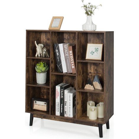 3-Tier Free standing 8 Cube Storage Organizer Bookcase Display Shelf Cabinet (1/5)