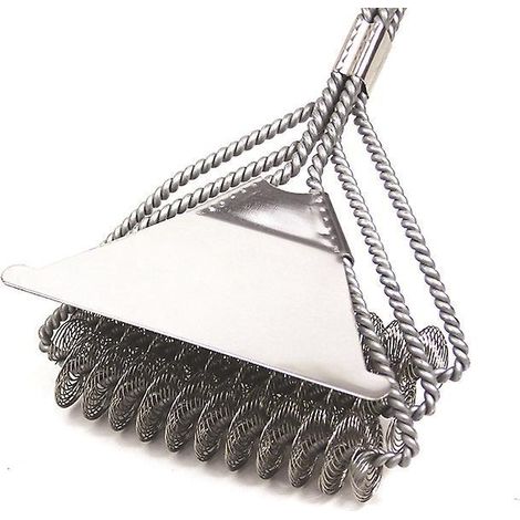 Grillreinigungsbürste – Borstenlose BBQ-Grillbürste – Rostbeständiger Edelstahl-Grillreiniger – Sicher für Porzellan, Keramik und Stahl