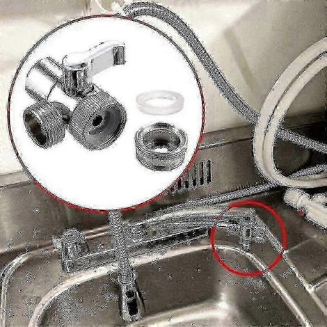 Miao Wasserhahnadapter, Spülbeckenabtrenner, Umstellventil, Wasserhahnanschluss