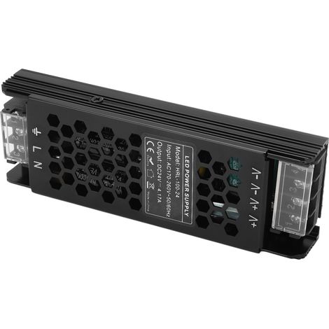 Alimentation 100W 24V pour ruban LED, transformateur AC 170-260V vers DC24V, driver d'éclairage (1/5)
