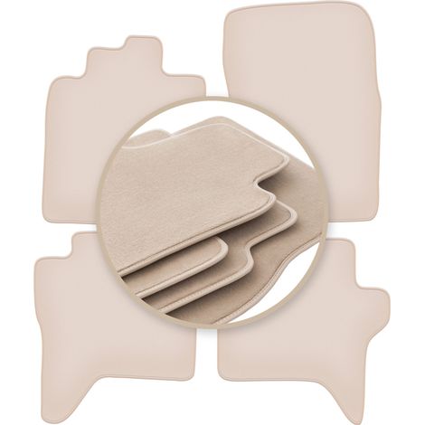 PREMIUM beige Fußmatten für: Mitsubishi Pajero IV lang 2006-2018 (1/5)