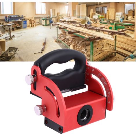 Outil portatif de localisation de trous pour le travail du bois, outil de biseautage multi-angles, outil de marquage et de perçage, outil d'assemblage et d'installation de planches (1/5)