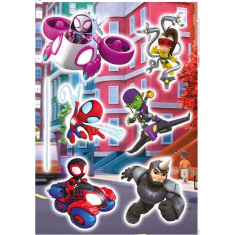 Komar Wandaufkleber - Marvel Spidey and His Amazing Friends Chasing - 70 x 50 cm - Wandsticker (1/3)
