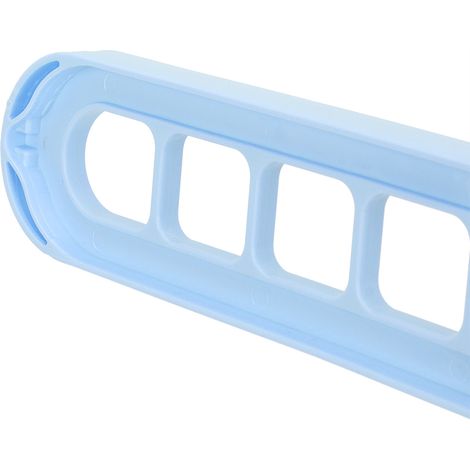 Nordic 9-Loch Multifunktionaler Tragbarer Kleiderbügel - Platzsparender Organizer für Hemden und Hosen - Blaues PP - 33,5 x 6 cm - 360° drehbarer Kleiderbügel (1/5)