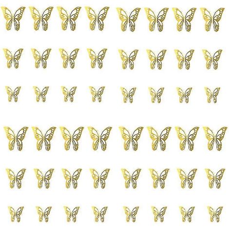 72 pièces autocollants muraux papillon-décor papillons 3d pour autocollants muraux amovibles décoration de la maison bricolage (1/5)