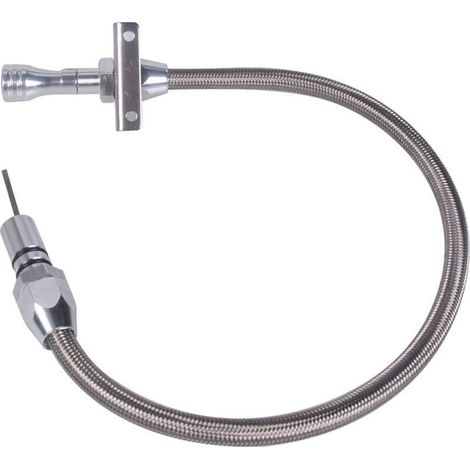 Jauge de Transmission pare-feu tressé en acier inoxydable jauge Flexible TH350 TH-400 700R4 Tranny SBC BBC Trans pour Chevy GM (1/5)