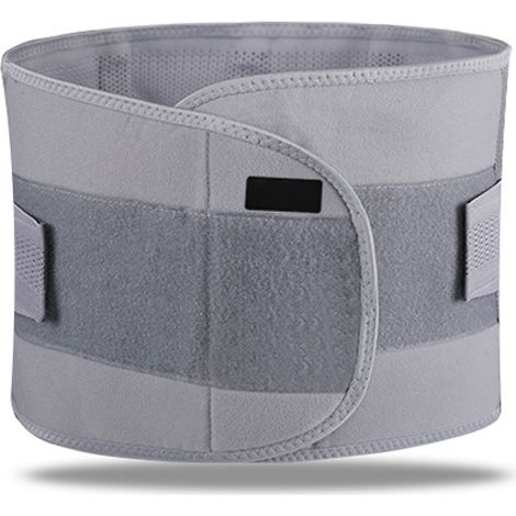 Ceinture Lombaire Réglable de Soutien Respirante, Élastique et Confortable pour Homme Femme, Taille M, Gris (1/5)
