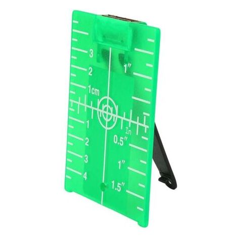 Cible Laser Magnétique avec Support, Indicateur de Niveau à Ligne Croisée, Outil de Mesure Double Échelle, Tableau Cible Feu Vert