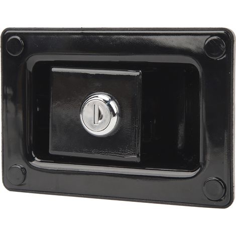 Poignée de verrouillage à palette en acier laminé à froid 120 x 80 mm pour porte d'entrée de camping-car, camion, remorque, caravane (1/5)
