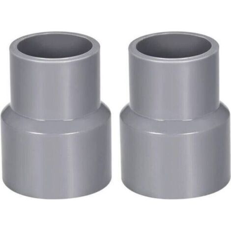 Réducteur de tuyau en PVC – 40 mm x 32 mm – Gris DWV – Lot de 2 pour les raccords de conversion de tuyaux de drainage. (1/4)