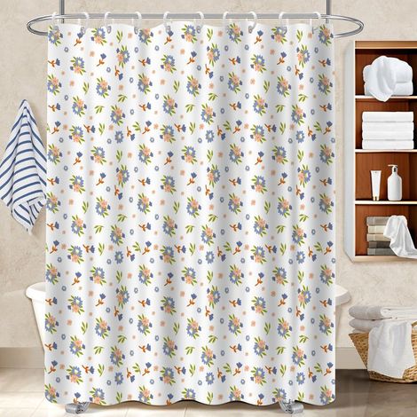 Rideau polyester pour douche 180x180 bordure lestée rideau étanche pour un éveil en douceur le matin (1/5)