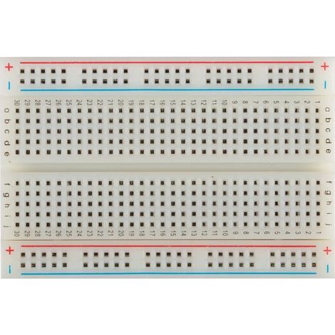 Velleman Steckplatine Grau Polzahl Gesamt 400 (L x B x H) 82 x 8 x 55 mm 1 St. (1/2)