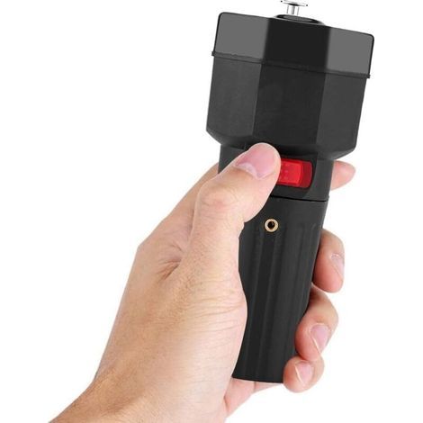 1,5-V-Grillspießmotor (batteriebetrieben), schwarz, für elektrischen Grill, Grillständer, Lochgröße 6 x 6 mm