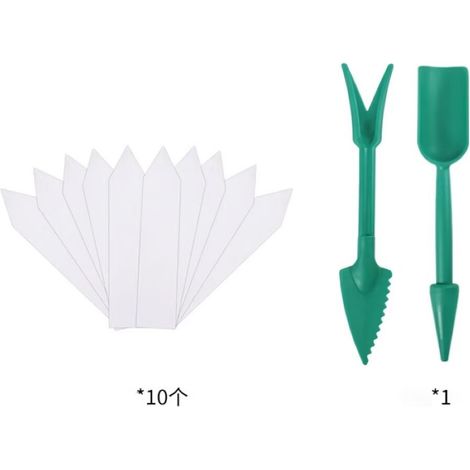 Outil de Repiquage pour Succulentes et Semis Extracteur de Plants avec 10 Étiquettes de Jardinage Blanches (1/4)