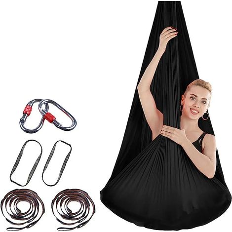 Multifunktionale Yoga-Hängematte Ultra Stark Sicher Dauerhaft Anti-Schwerkraft Yoga-Hängematte Inversionstool Für Yoga-Inversionsübungen (1/3)