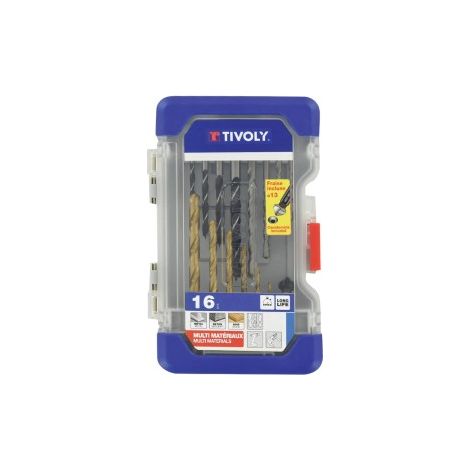 Tivoly • -Cofanetto RANGER 16 pezzi -Foratura speciale per metalli/calcestruzzo/legno (1/4)