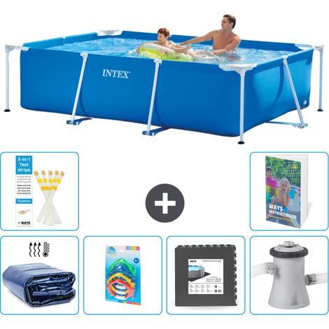 Rechteckiger Frame Pool - 260x160x65 cm - 7-teilig S3