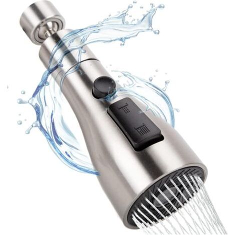 Mousseur Robinet Pivotant à 360,Tête de Dobinet Économiseur d'eau,Embout Robinet Cuisine, Brise-Jet Robinet avec Adaptateur FM22/M24 Accessoire pour Rallonge Robinet