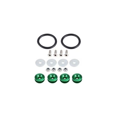 Kit d’habillage moteur en aluminium pour pare-chocs – Lot de rondelles et boulons à dégagement rapide, finition haute résistance