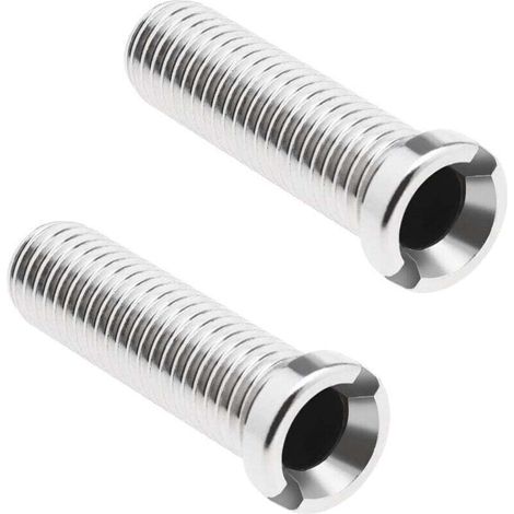 Paquete de 2 tornillos roscados XU de acero inoxidable 304, para fregaderos de cocina, M12 x 25 mm, producto de calidad superior, duradero y fiable, materiales seleccionados, conforme a las normas.-Cr