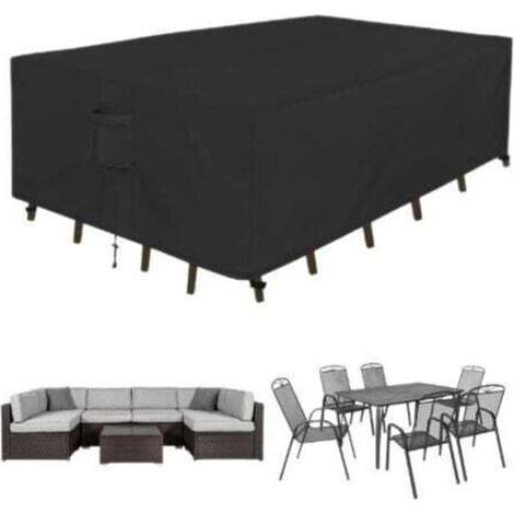 Telo di copertura per mobili da giardino 213 x 132 x 74 cm, in tessuto Oxford 210D impermeabile, ideale per divani, tavoli, sedie e divani.