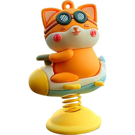 Figurine animale Shiba Inu pour voiture, décor intérieur mignon et léger, polyvalent pour tableau de bord, étagère et table (1/5)