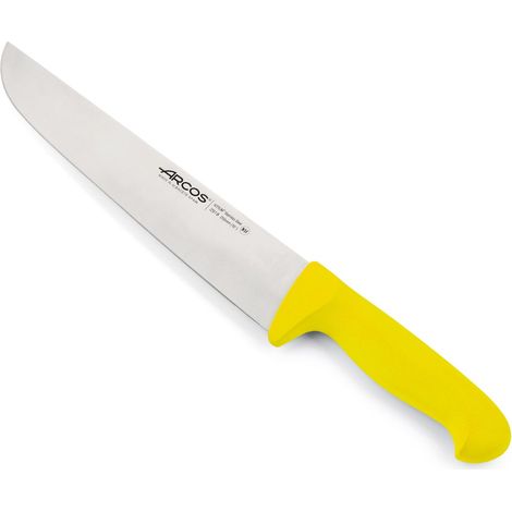 Fleischermesser Arcos Farbe - Prof  291800 Edelstahl Nitrum und mango ergonomische gelbe Polypropylenklinge und 25 cm Klinge, Vitrine (1/5)