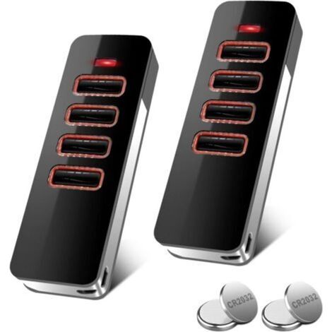 Lot de 2 Télécommande Porte de Garage 868 MHz, Télécommande 4 Canaux, Compatible avec Telecommande Sommer 4018V000, 4015862001900, S10019-00001 Rolling Code (1/5)