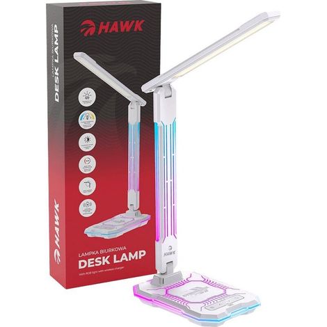 Lámpara de escritorio Hawk HW-LAMP04 blanca (1/3)