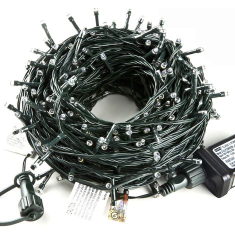 Guirlande Lumineuse LED - Étanche IP65 - Pour Extérieur et Intérieur - Connectable Bout à Bout Jusqu’à 6 Unités - Blanc Chaud - 10 Mètres - 100 LED (1/5)