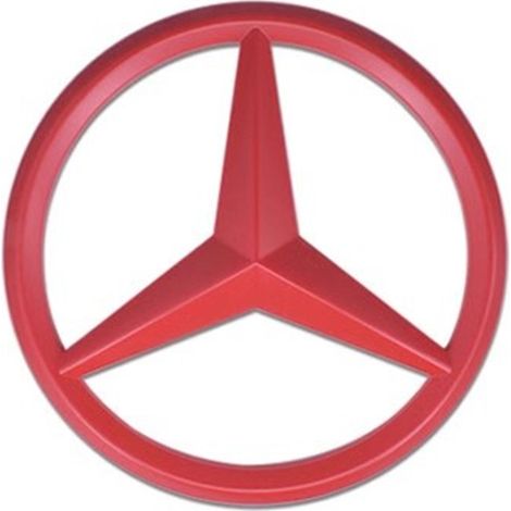 ABS-Kühlergrillemblem für Mercedes-Benz – AMG Edition (Kompatibel mit A-, C-, E-, S-, GLA-, CLA-Klasse usw. Größe: 19 cm Rot) (1/5)