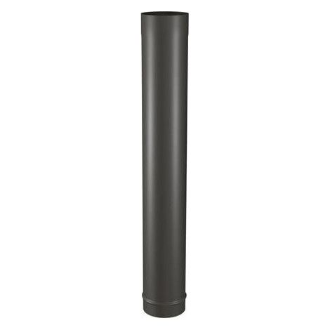 Tubo da 1m, smalto nero opaco, D.125 (1/2)