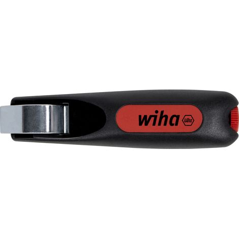 Wiha Herramienta pelacable con cuchilla de arrastre autogirable para cables redondos 130 mm (44240)