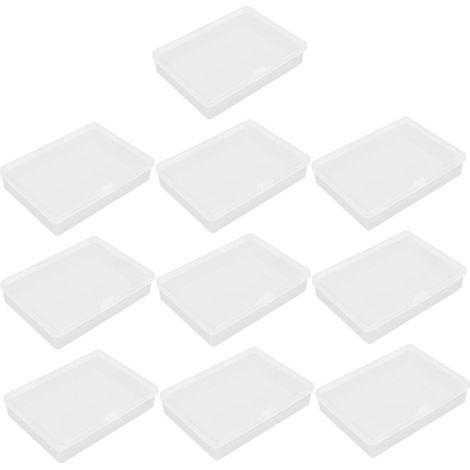 10 Pièces Boîtes de Cartes Cas de Petits Objets bidon de Stockage Vide Boite Rangement Carte Boite de Rangement Carte Cas de Cartes de Jeu Boite en Plastique PP (1/5)
