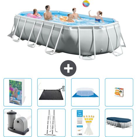 Prism Frame Pool Oval - 503x274x122 cm - 9-teilig S559