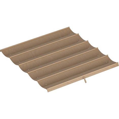 Telo di ricambio per pergola 250 x 255 cm in poliestere marrone (1/5)