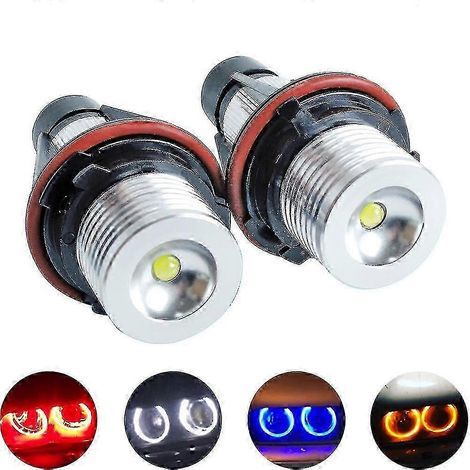 Ampoules LED Angel Eyes (feux de position) pour culots E39, E53, E60, E61, E63, E64, E65, E66 et E87 (lot de 2)