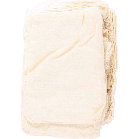 100 Stück Baumwollbeutel mit Kordelzug, Teebeutel (4 x 3 Zoll)